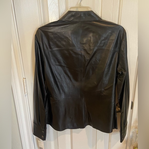 Lafayette 148 Genuine Leather Shirt - Picture 6 of 12